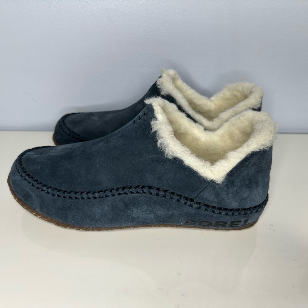 SOREL MEN'S MANAWAN II SLIPPER Navy Blue size 9 - Picture 3 of 9